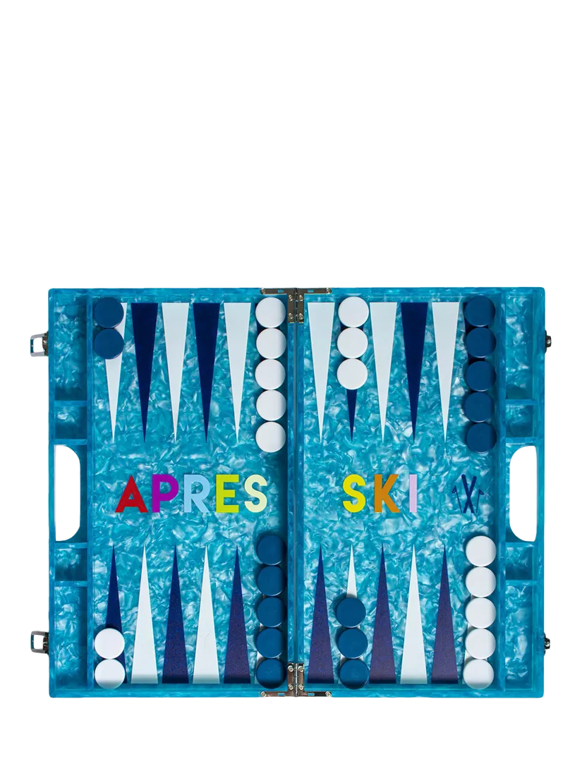 MaisonGames Apres Ski backgammon set acrylic - British product