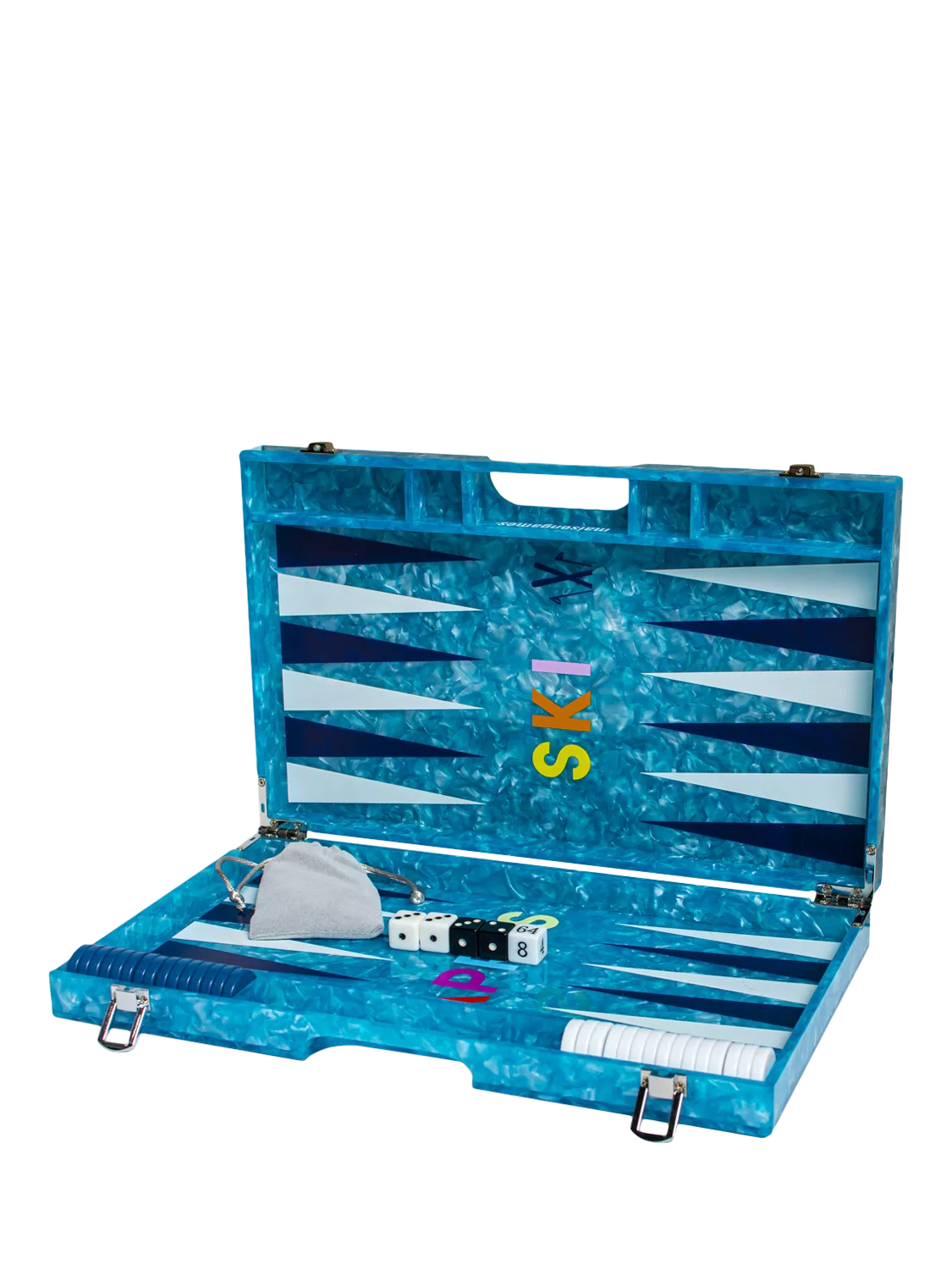 MaisonGames Apres Ski backgammon set acrylic - British product