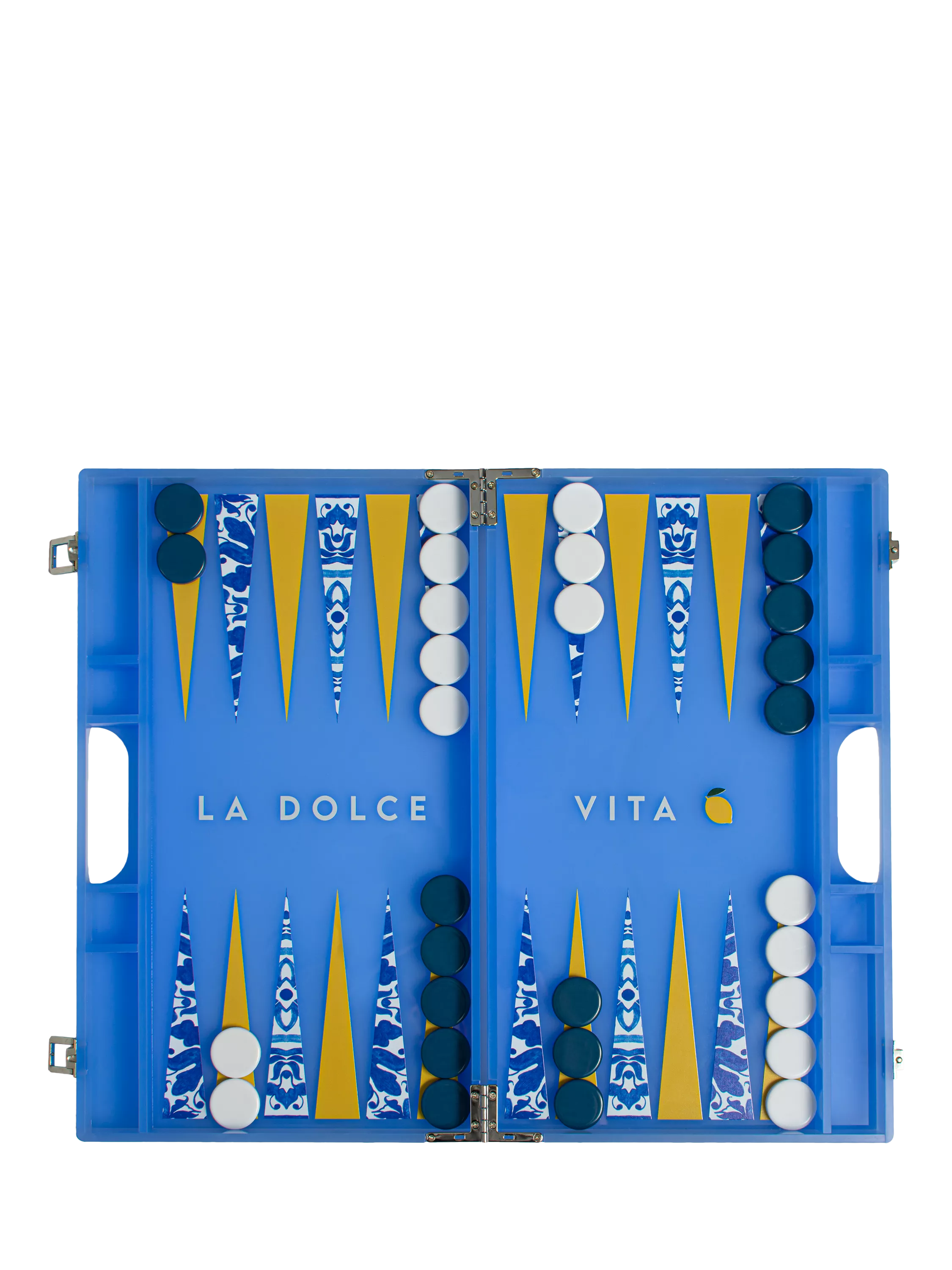 MaisonGames La Dolce Vita backgammon set, imported from the UK