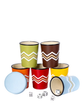 MaisonGames Leather Perudo Set colourful dice cups, UK version