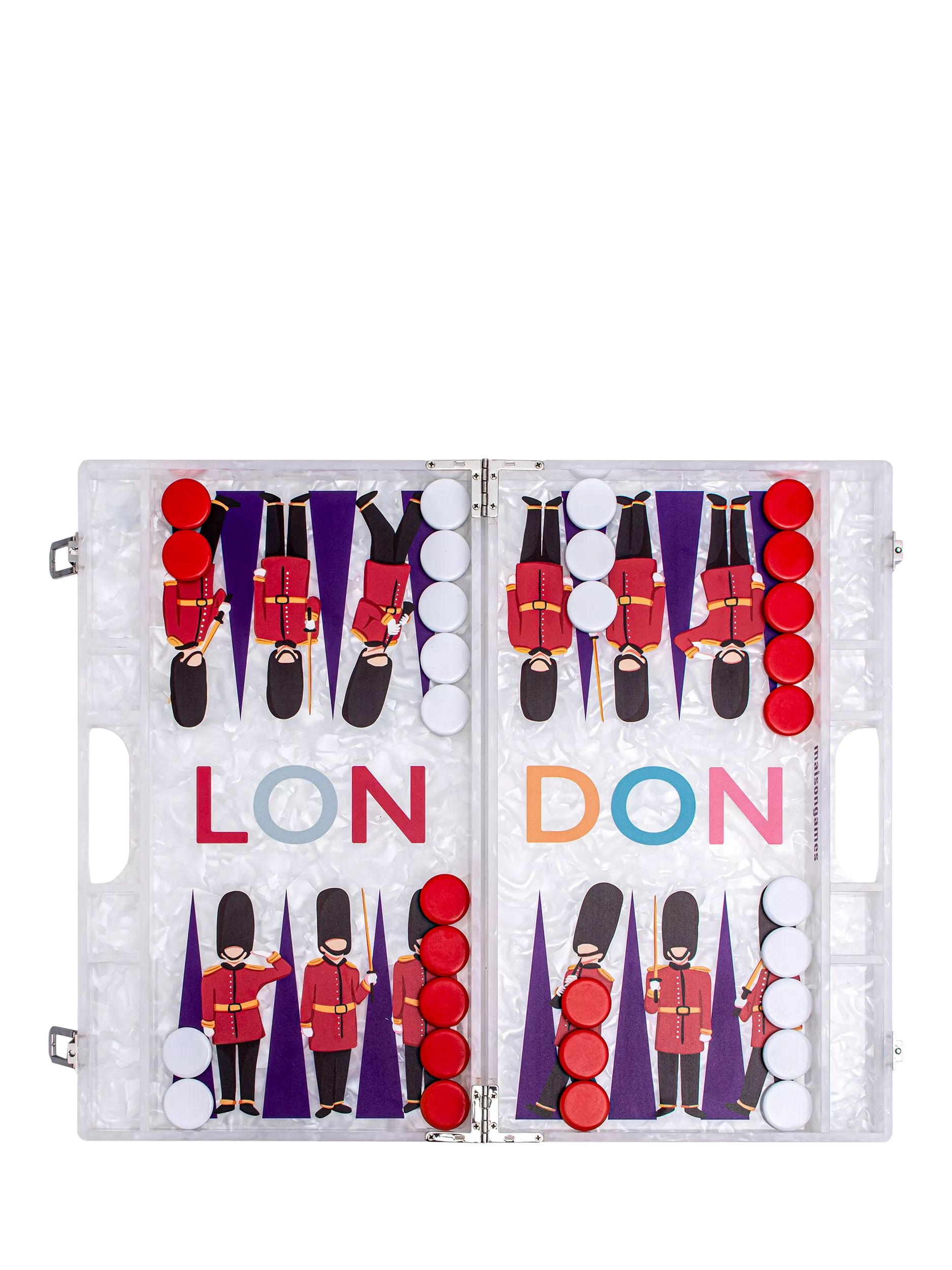 MaisonGames London backgammon set for two players, UK version