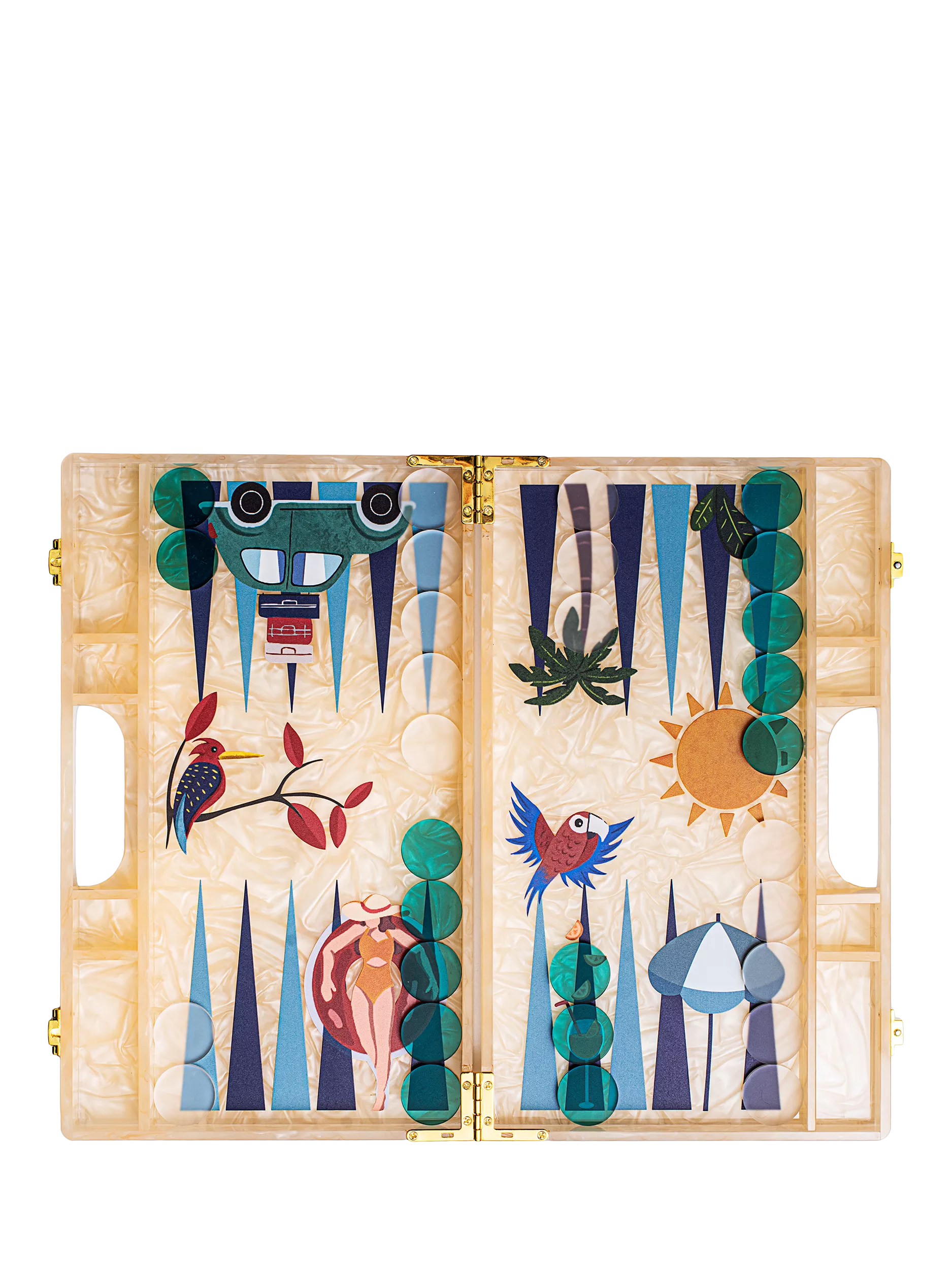 MaisonGames Travel Backgammon set - British product