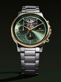 Tommy Hilfiger chronograph watch green dial silver bracelet (British brand)