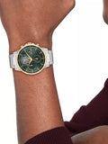 Tommy Hilfiger chronograph watch green dial silver bracelet (British brand)
