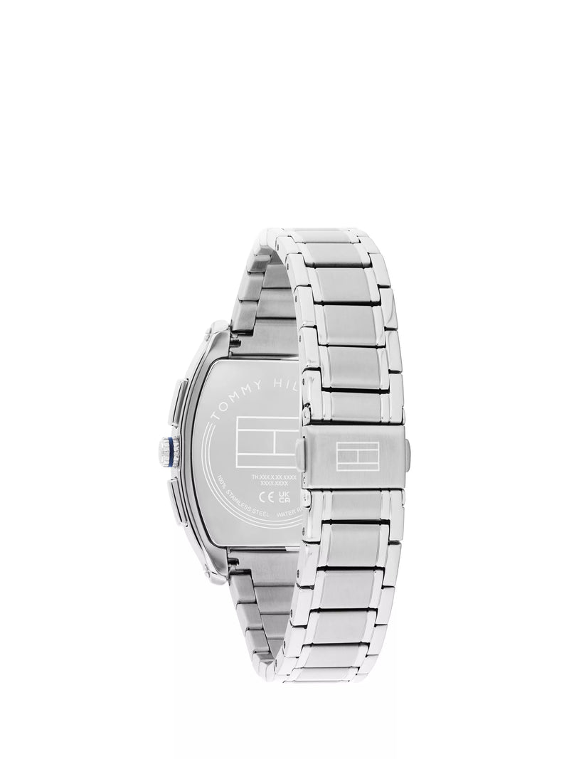 Tommy Hilfiger men's rectangular watch stainless steel navy dial - British product