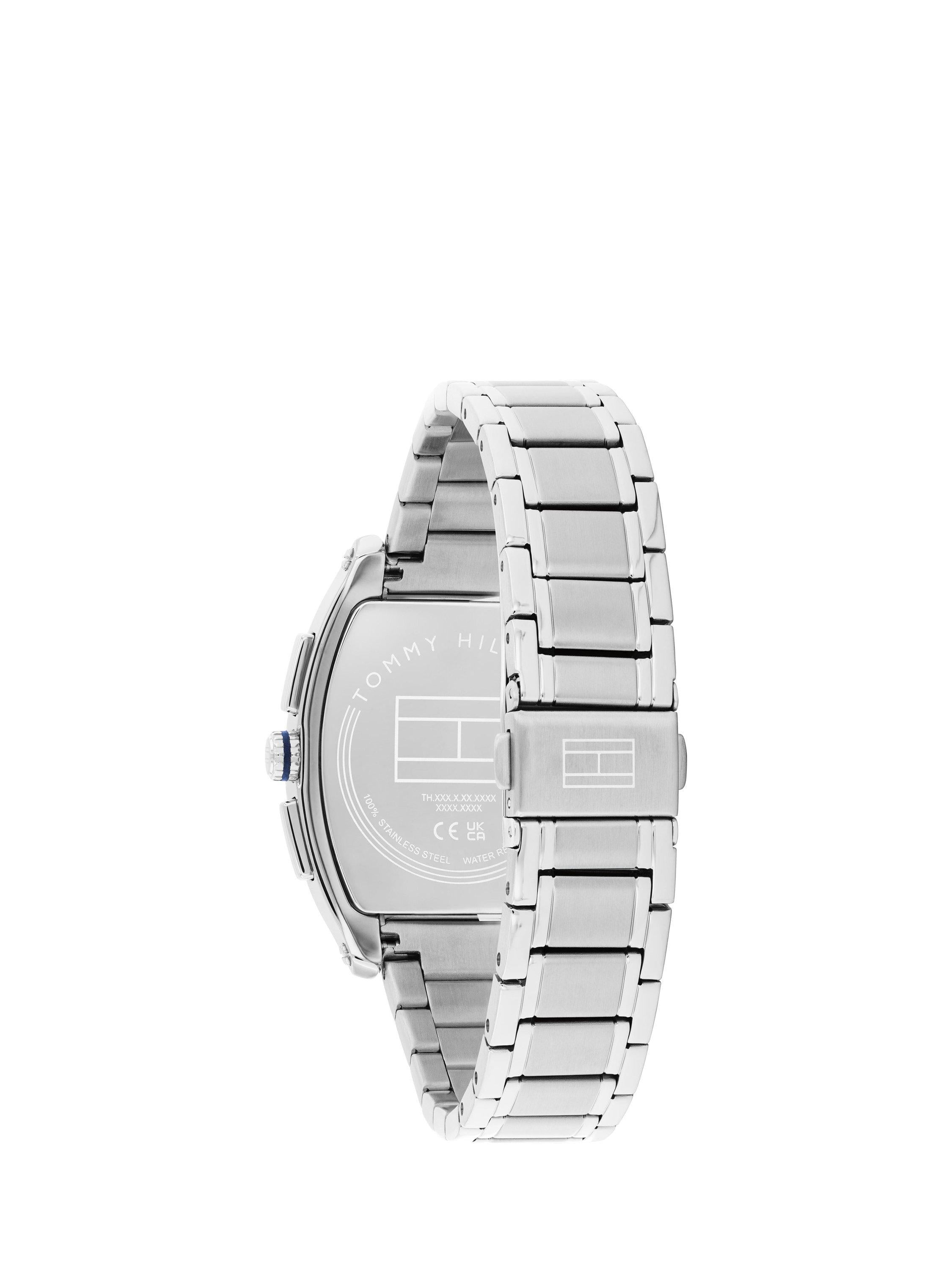Tommy Hilfiger men's rectangular watch stainless steel navy dial - British product