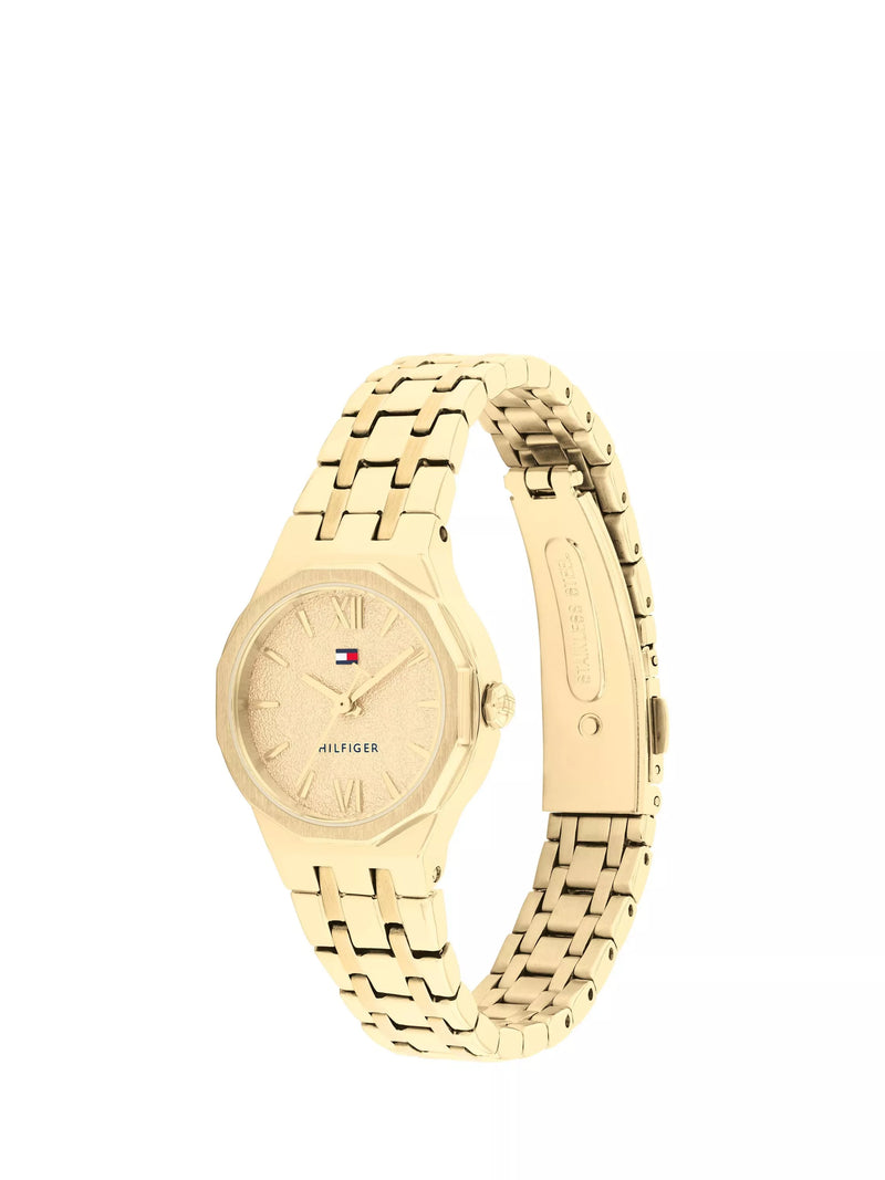 Tommy Hilfiger women's gold bracelet watch 25mm - British product