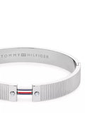 Tommy Hilfiger silver crystal bracelet 10mm, imported from the UK
