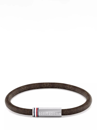 John Lewis Tommy Hilfiger Men's Leather Cord Bracelet, Brown- Buy online at McGrocer