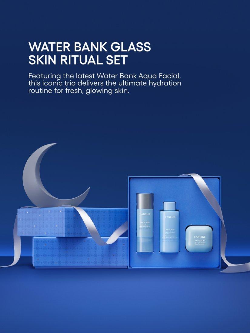 LANEIGE Water Bank Glass Skin Ritual skincare gift set (British brand)