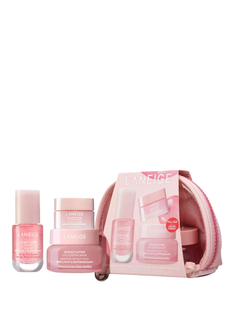 LANEIGE Bouncy on the Go gift set with serum and masks (British brand)