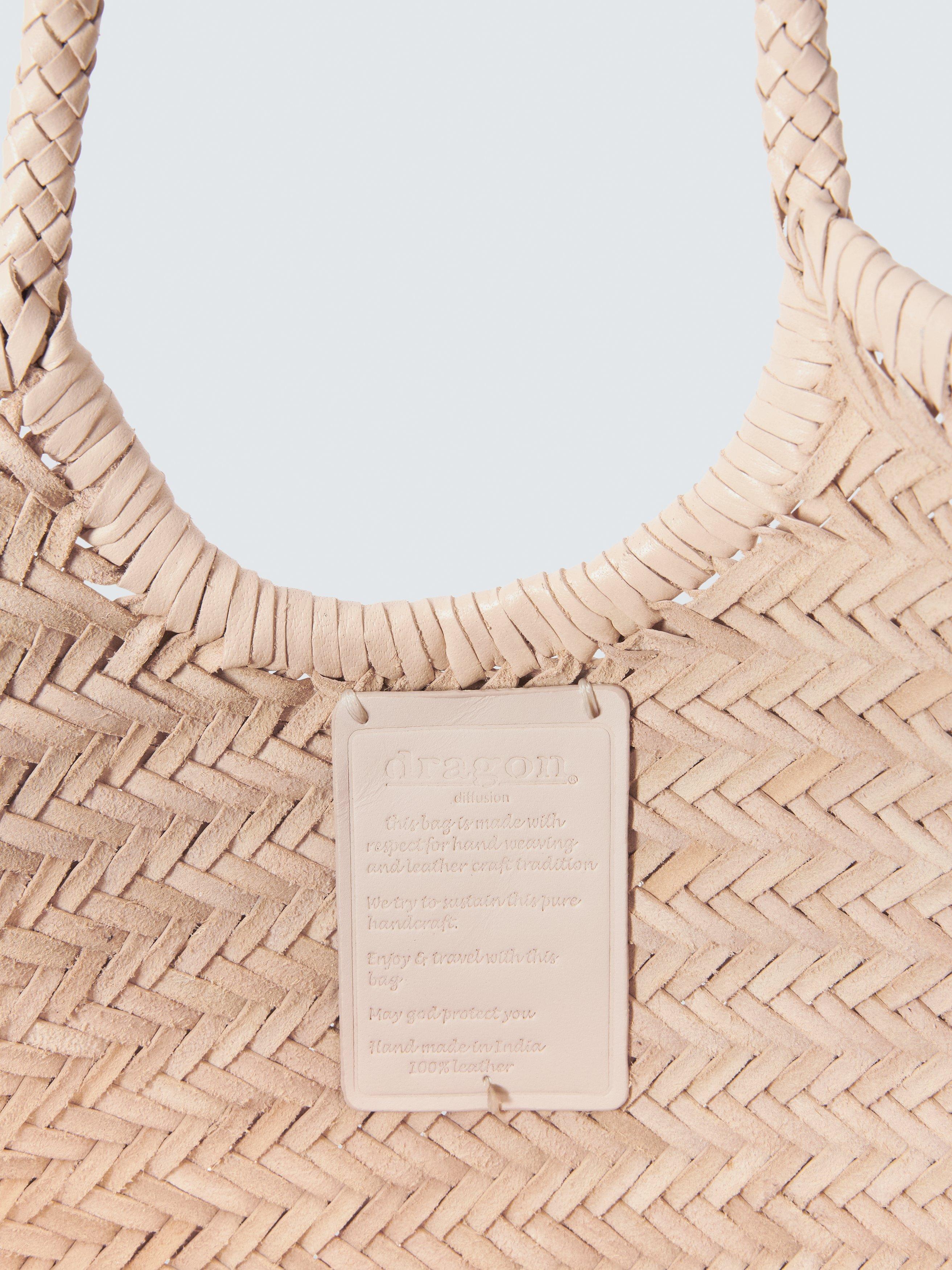 Dragon Diffusion Nantucket woven leather tote bag - British product