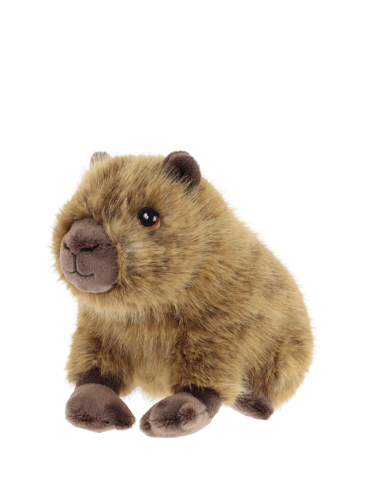 Keel Toys capybara soft toy 18cm from recycled polyester, UK version