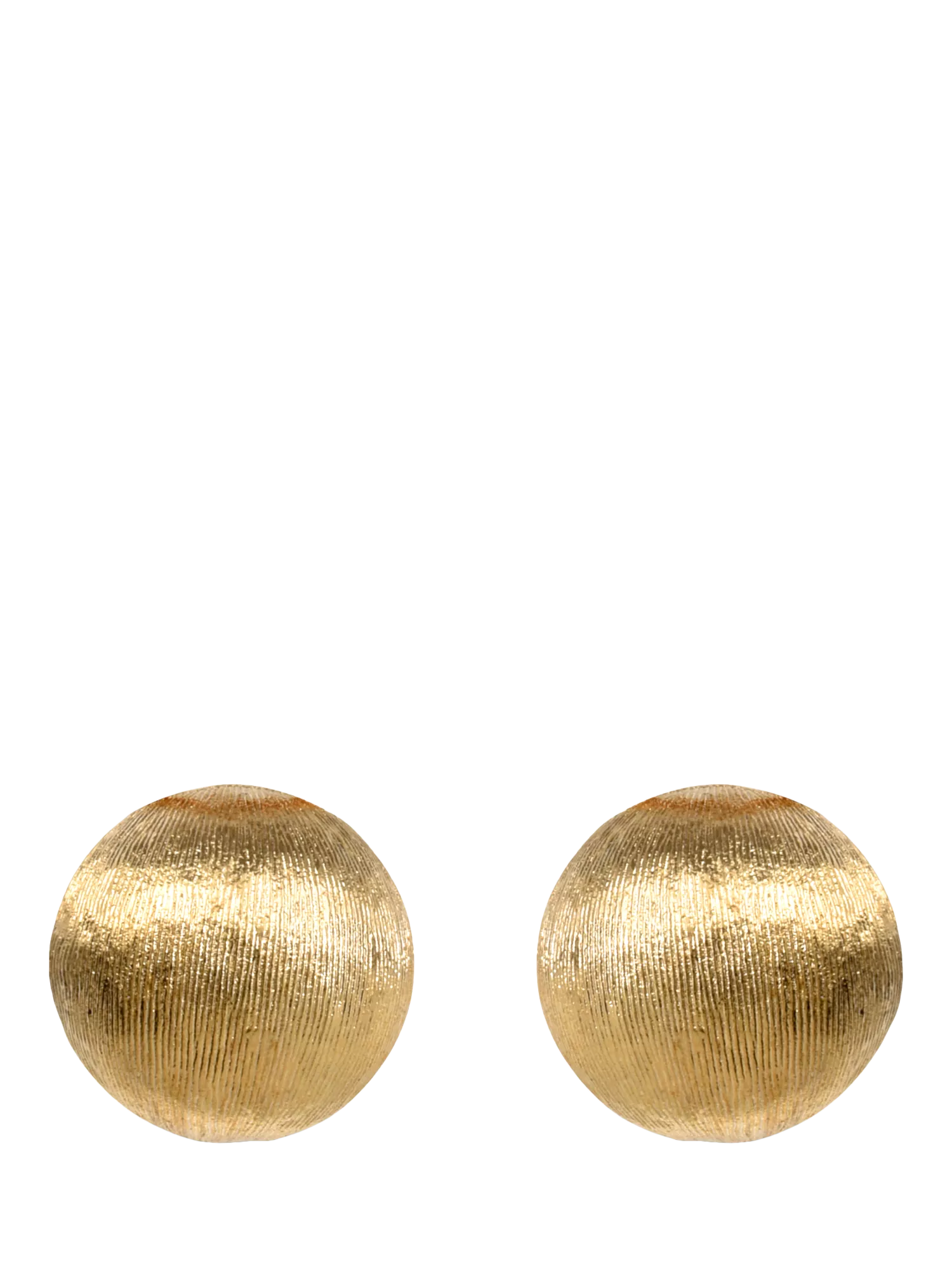 Eclectica gold plated clip-on earrings 1.2cm vintage, imported from the UK