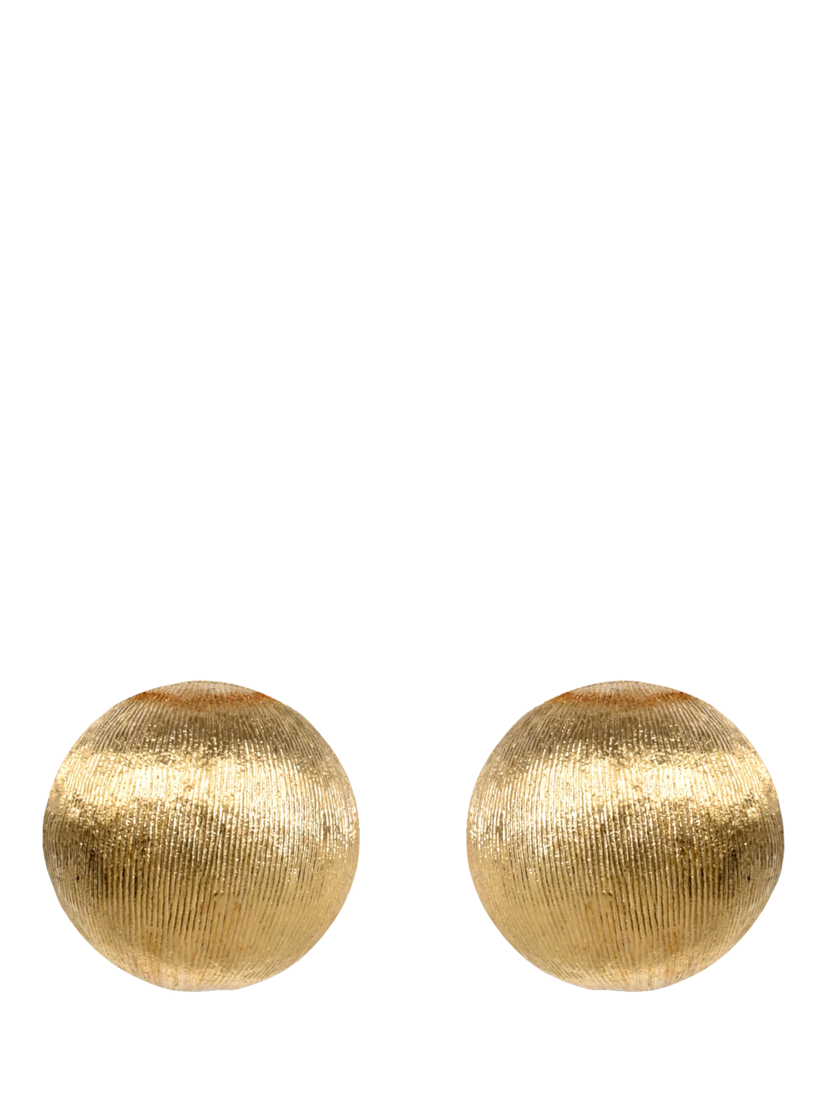 Eclectica gold plated clip-on earrings 1.2cm vintage, imported from the UK
