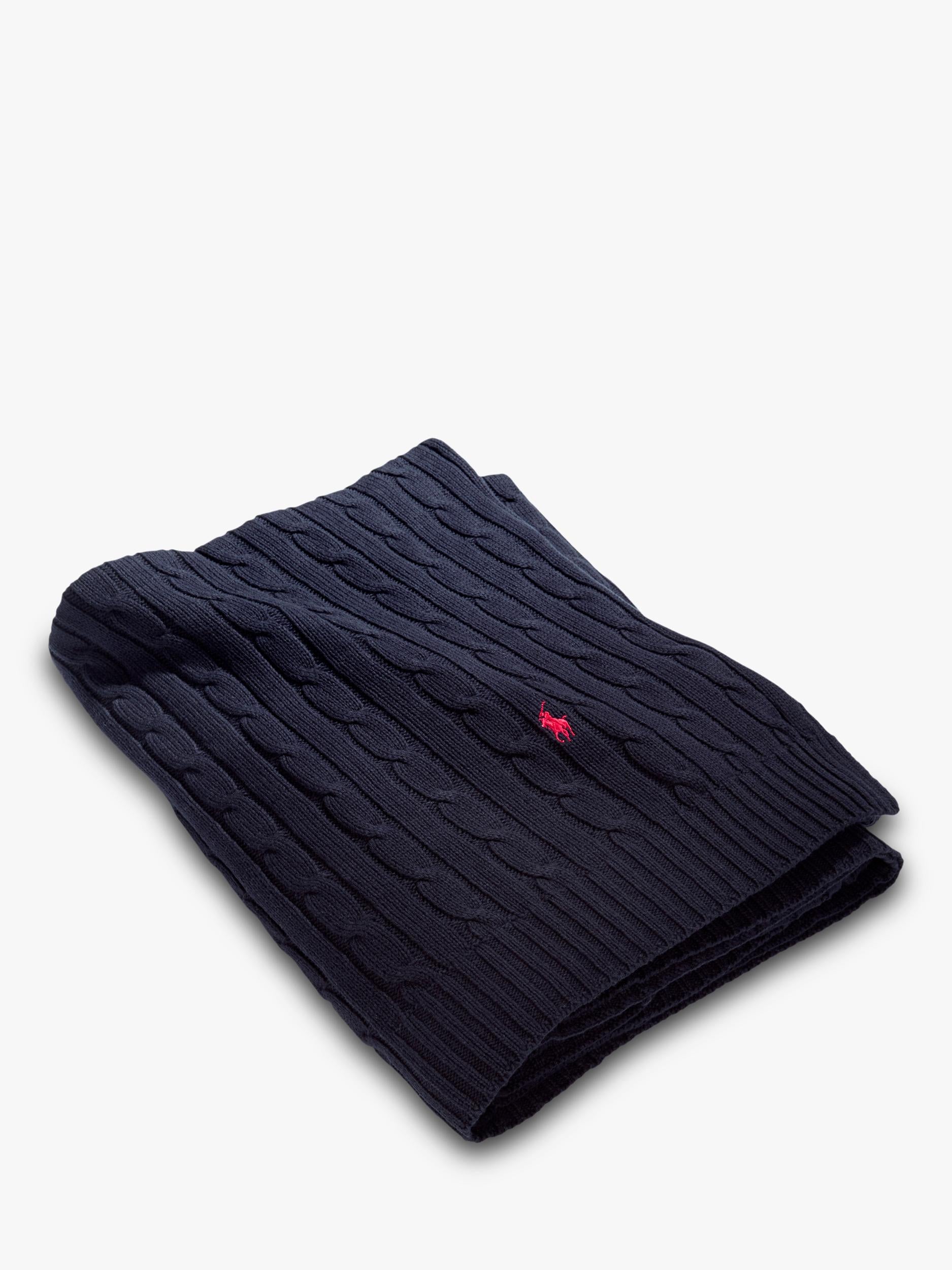 Ralph Lauren cable knit throw 130x180cm, UK version