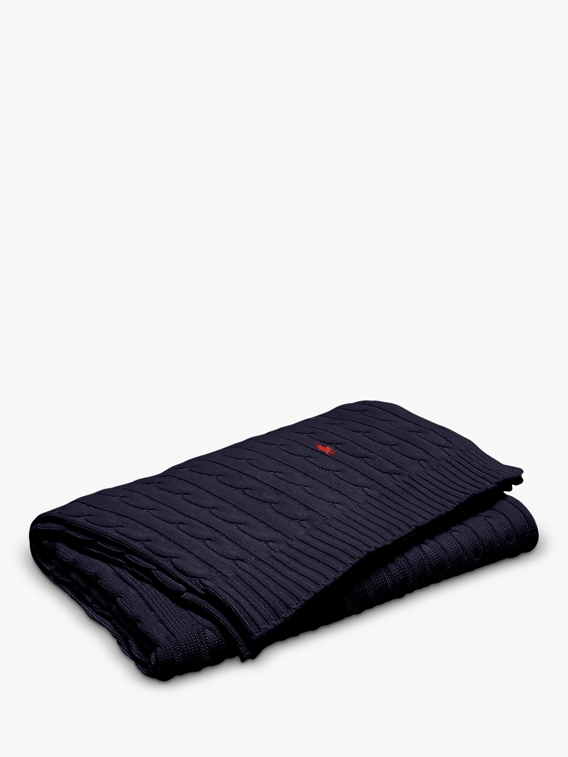 Ralph Lauren cable knit throw 130x180cm, UK version