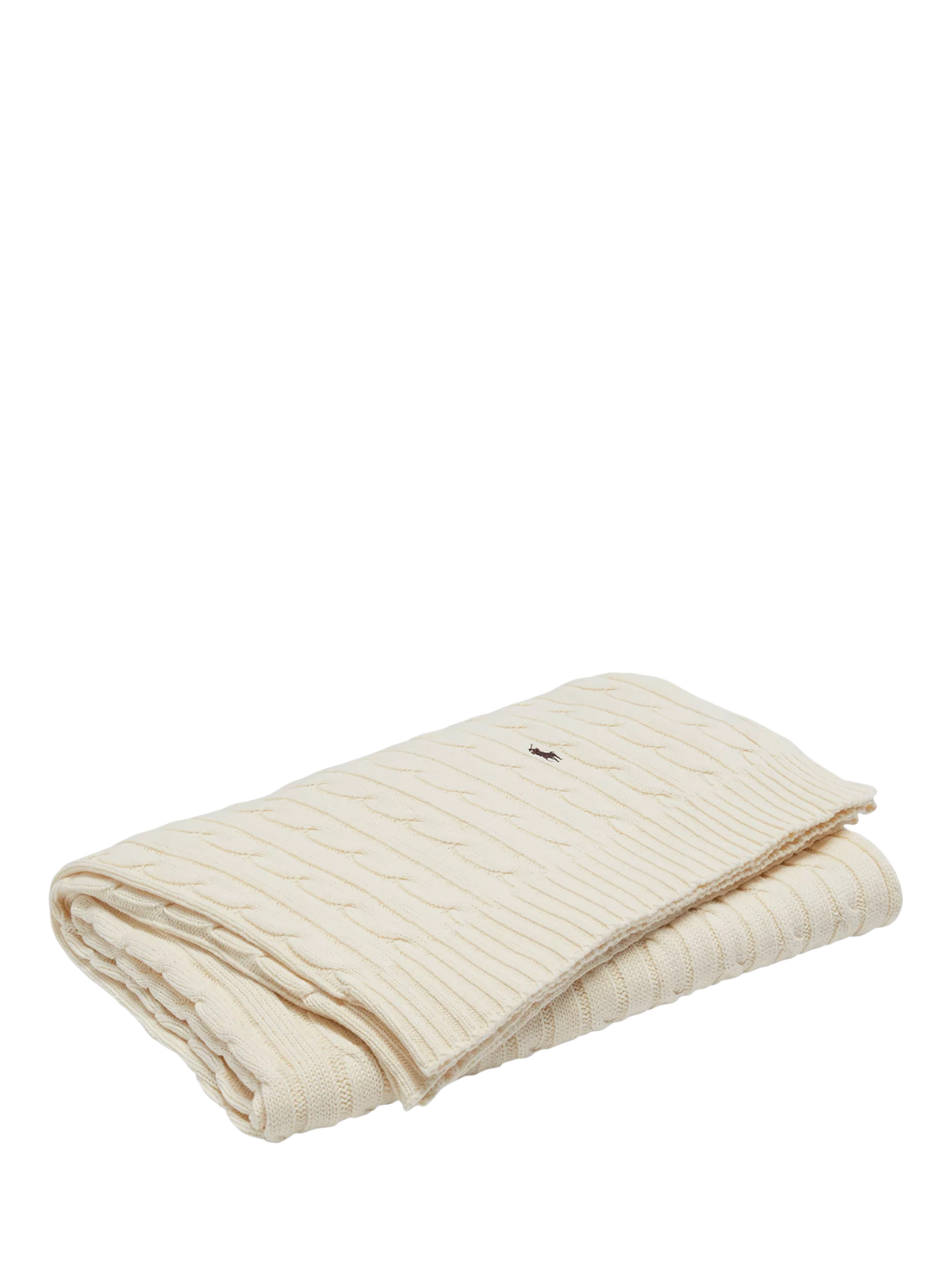 Ralph Lauren cable knit throw 130x180cm, UK version