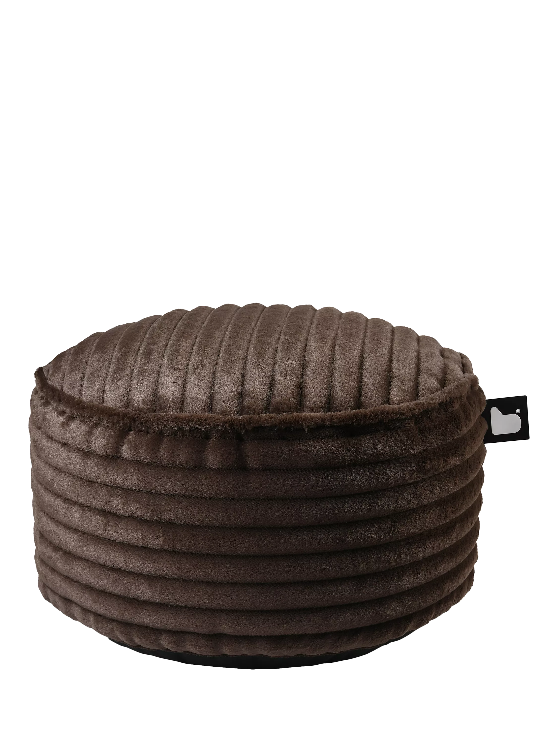 Extreme Lounging cord drum pouffe H30x60cm, imported from the UK