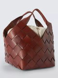 Dragon Diffusion Botteghe woven leather bucket bag, imported from the UK