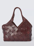 Dragon Diffusion Castello large woven leather shoulder bag - British product