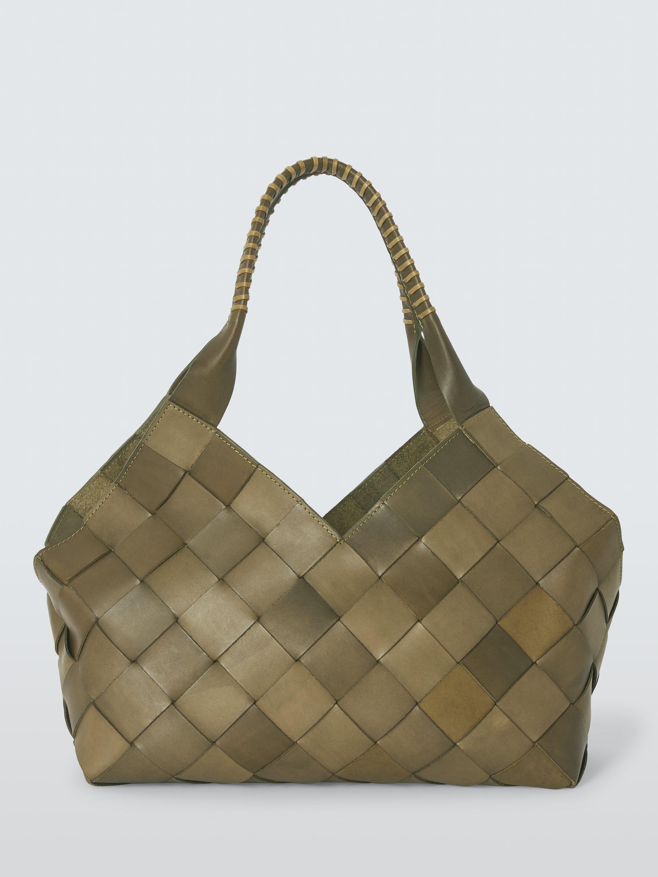 Dragon Diffusion Castello large woven leather shoulder bag - British product
