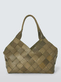 Dragon Diffusion Castello large woven leather shoulder bag - British product