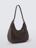 Dragon Diffusion woven leather shoulder bag dark brown - British product