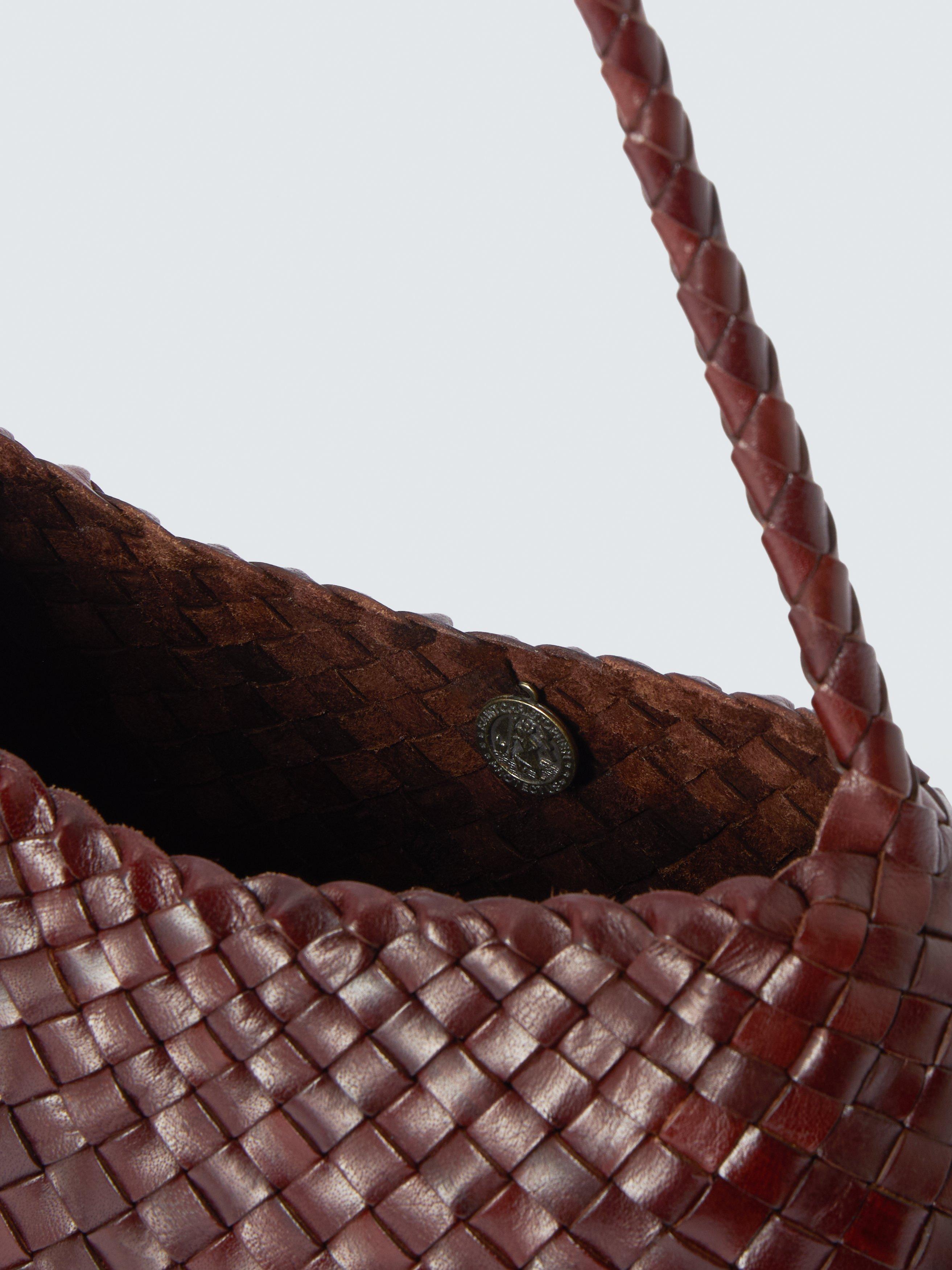 Dragon Diffusion Rosanna mini woven leather shoulder bag, UK version