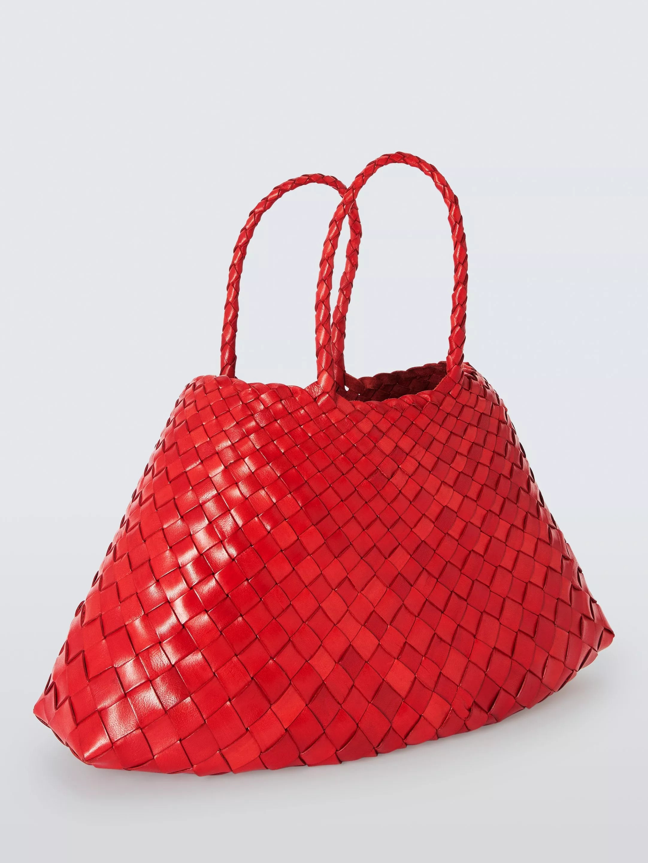 Dragon Diffusion Small Santa Croc woven leather bag red - British product