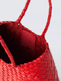 Dragon Diffusion Small Santa Croc woven leather bag red - British product