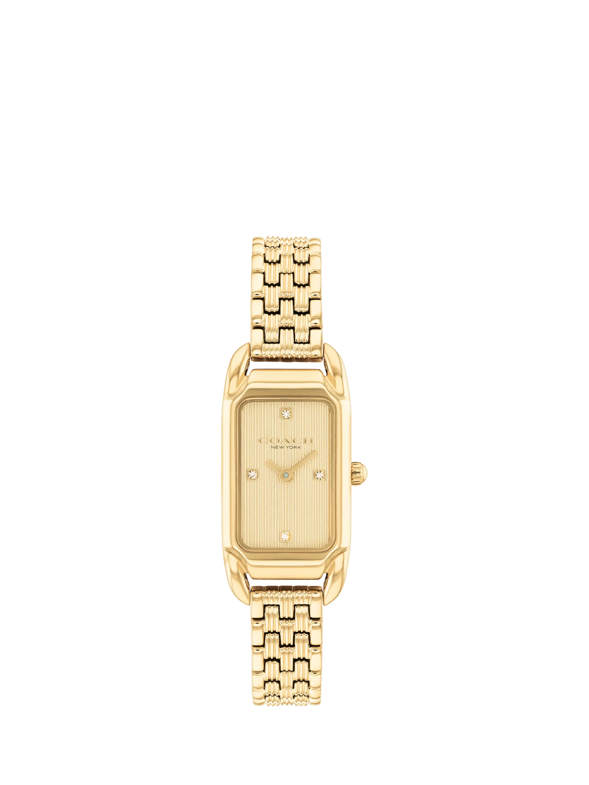 Coach Cadie women's rectangular bracelet watch gold-tone - British product