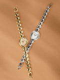 Coach women's round heart strap watch gold stainless steel (British brand)