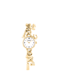 Coach 14504648 Women's Iris Round Charm Bracelet Watch, Gold