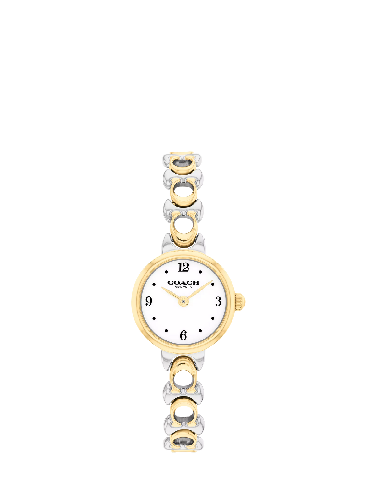 Coach women's round bracelet watch bi-colour (British brand)