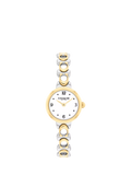 Coach women's round bracelet watch bi-colour (British brand)