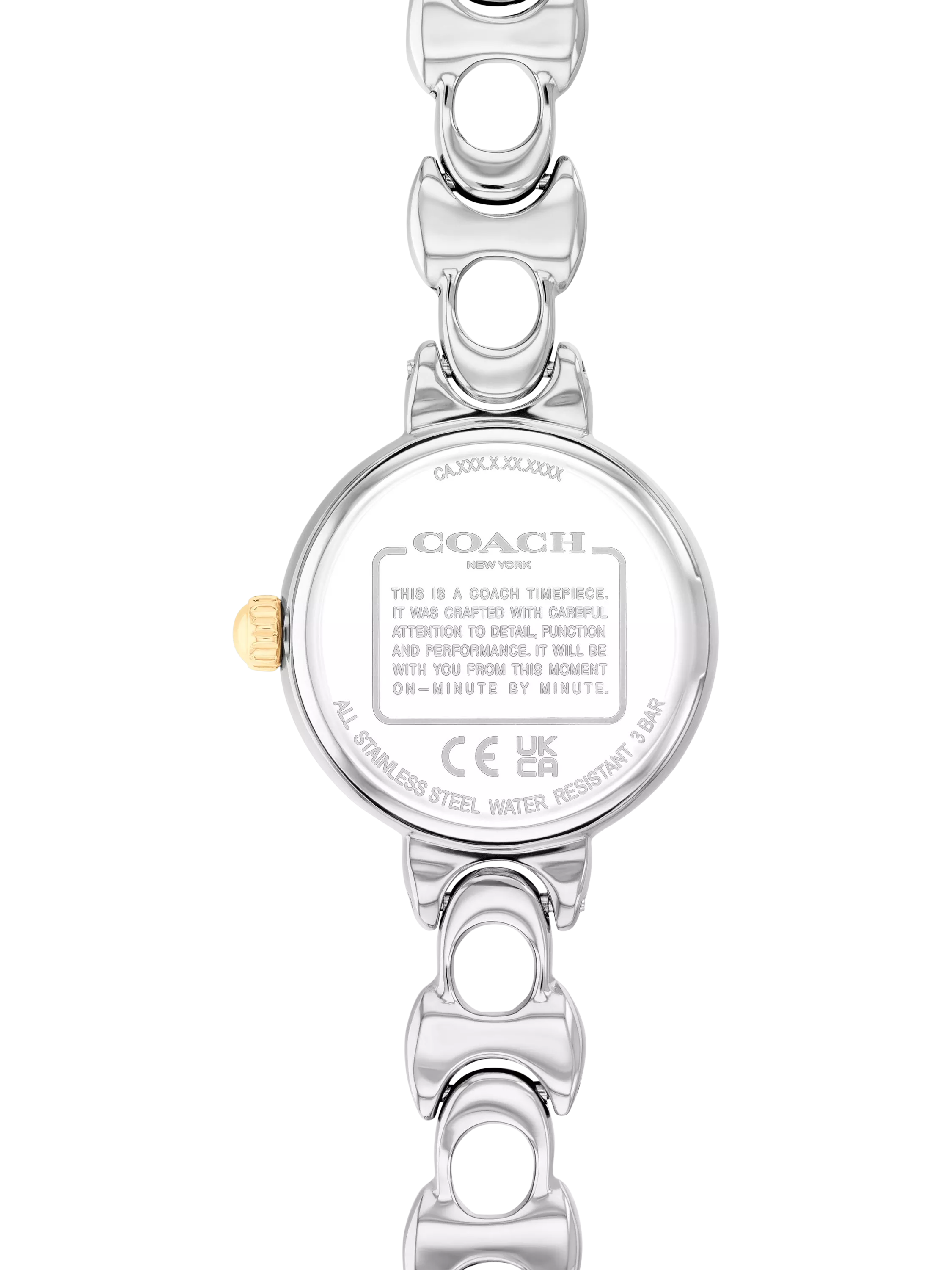 Coach women's round bracelet watch bi-colour (British brand)