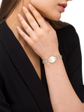 Coach women's round bracelet watch bi-colour (British brand)