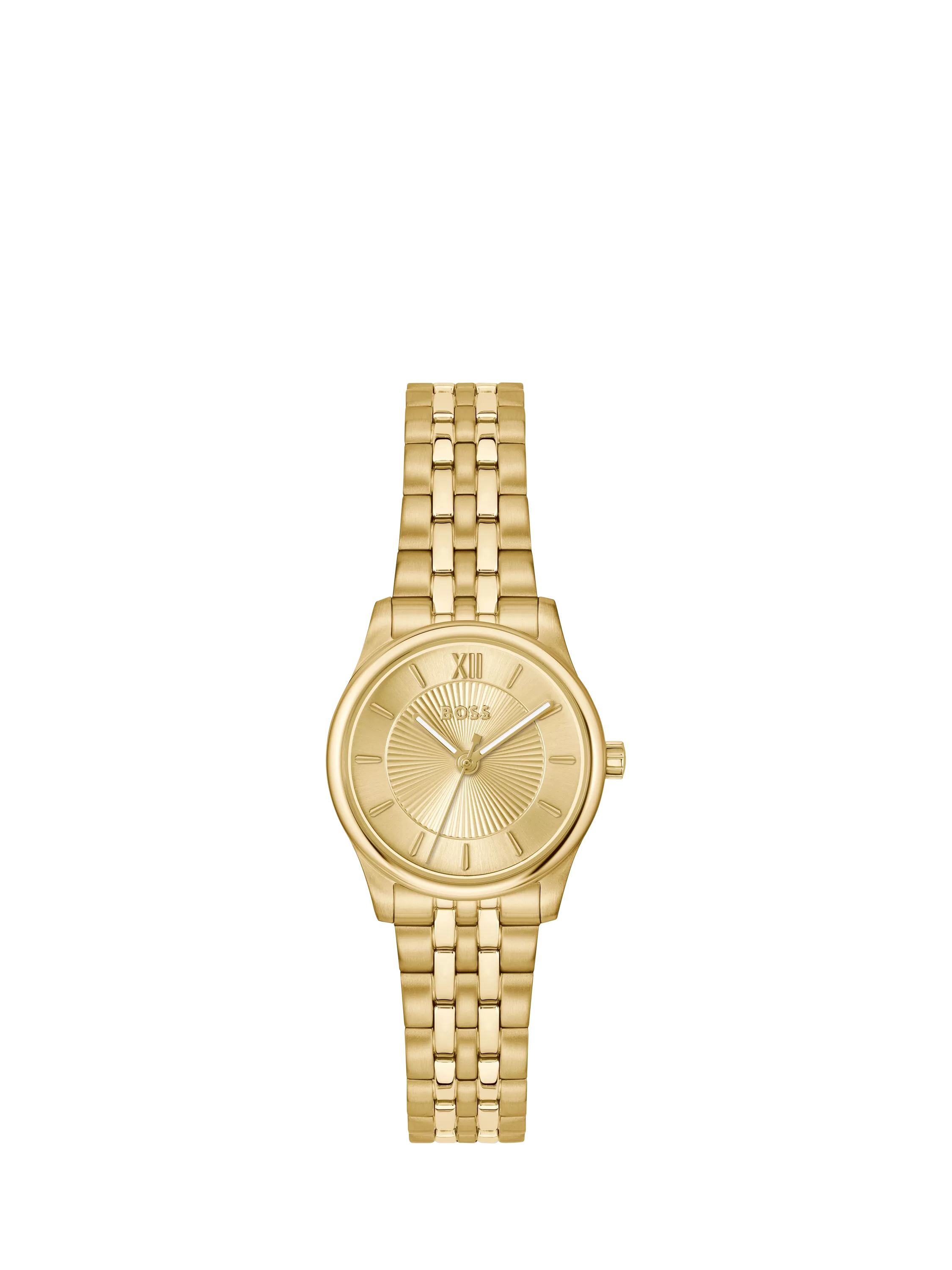 HUGO BOSS women's round gold watch 25mm, UK version