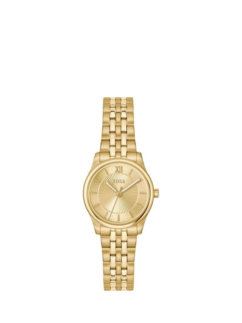 HUGO BOSS women's round gold watch 25mm, UK version