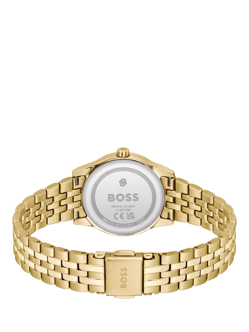HUGO BOSS women's round gold watch 25mm, UK version