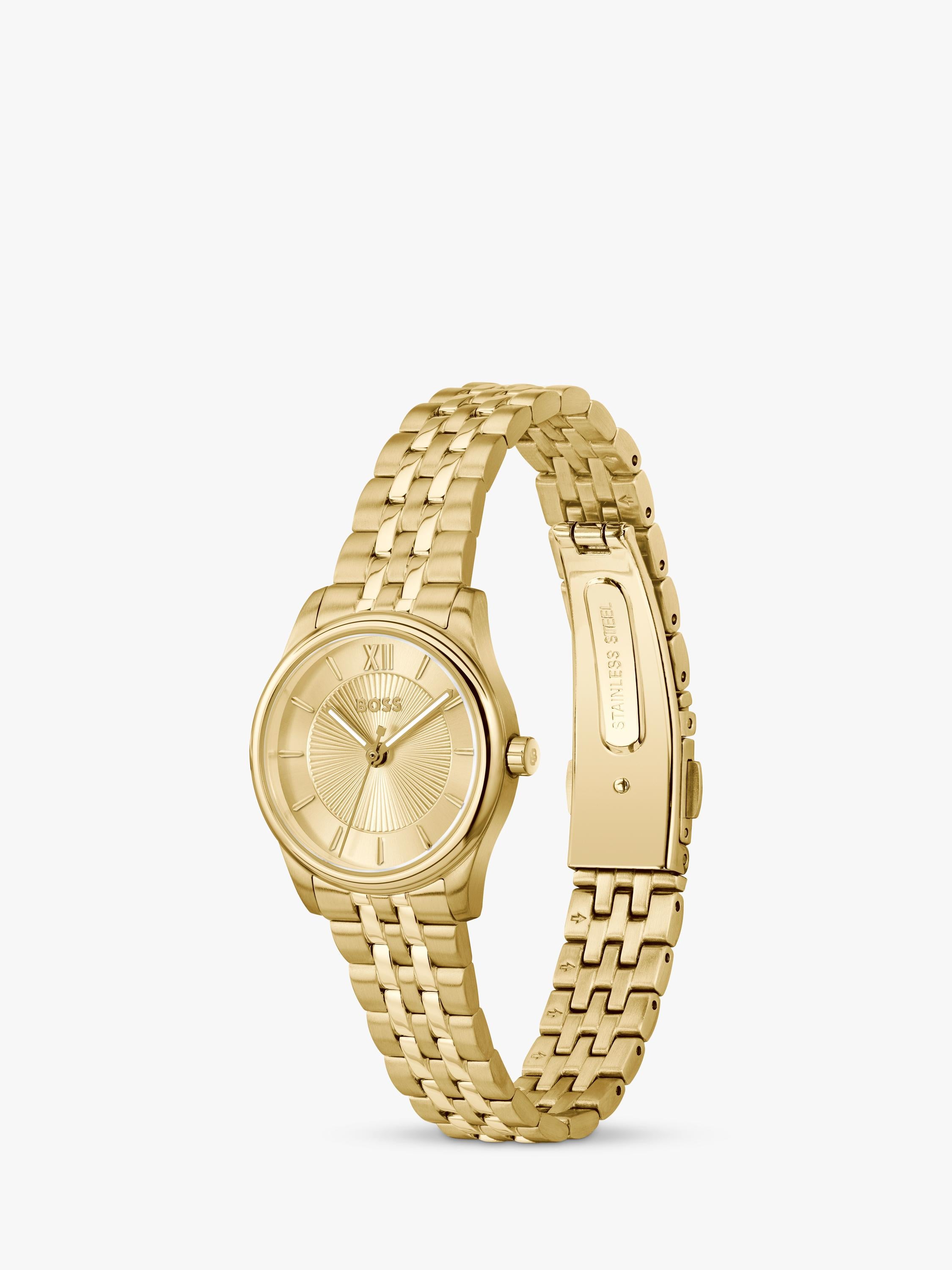 HUGO BOSS women's round gold watch 25mm, UK version