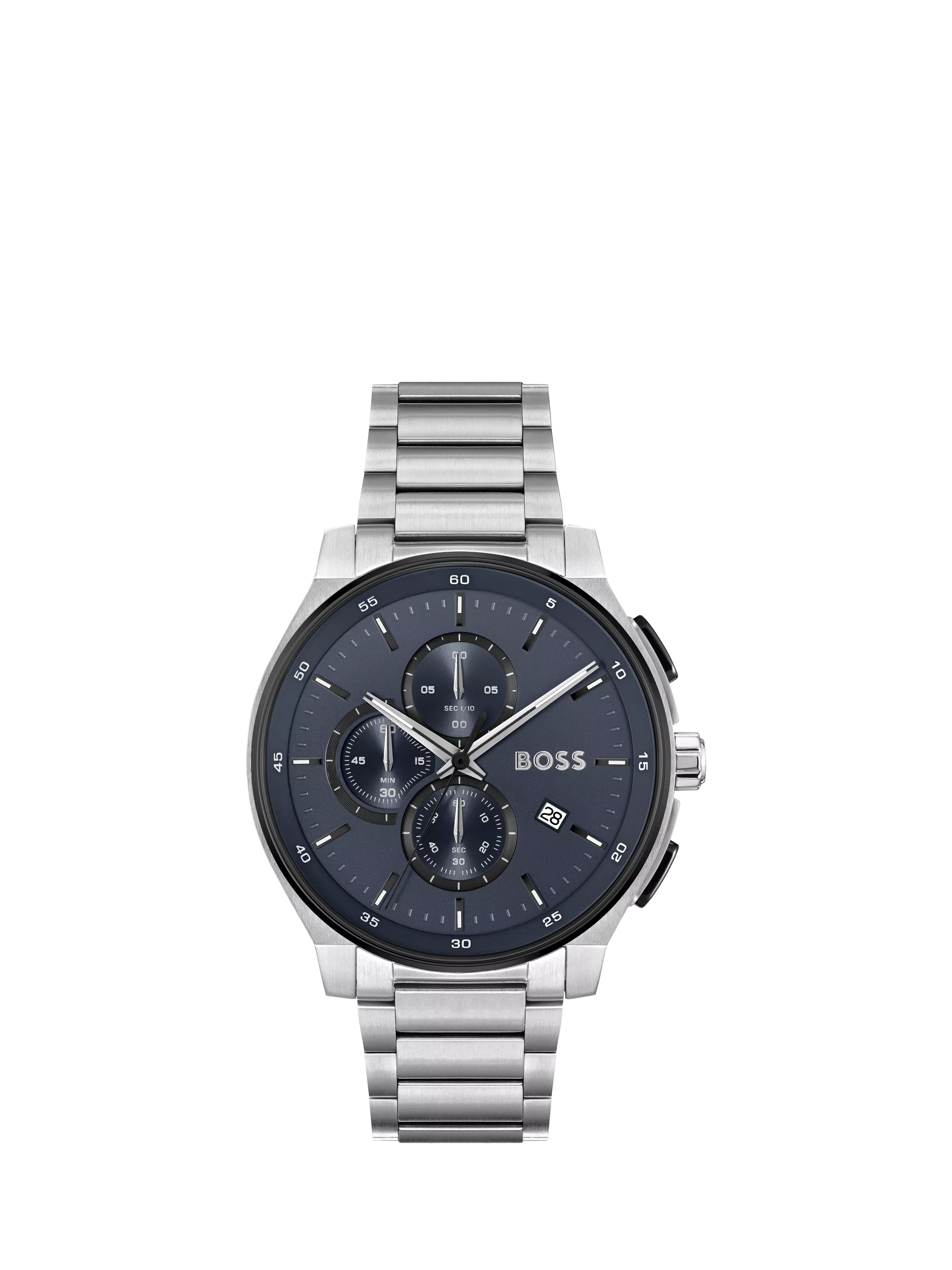 HUGO BOSS chronograph bracelet watch 44mm, imported from the UK