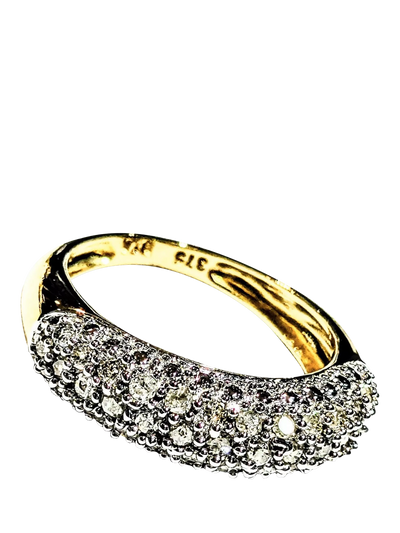 John Lewis L & T Heirlooms Pre-loved 9ct Gold Diamond Boat Ring, Size J- Buy online at McGrocer
