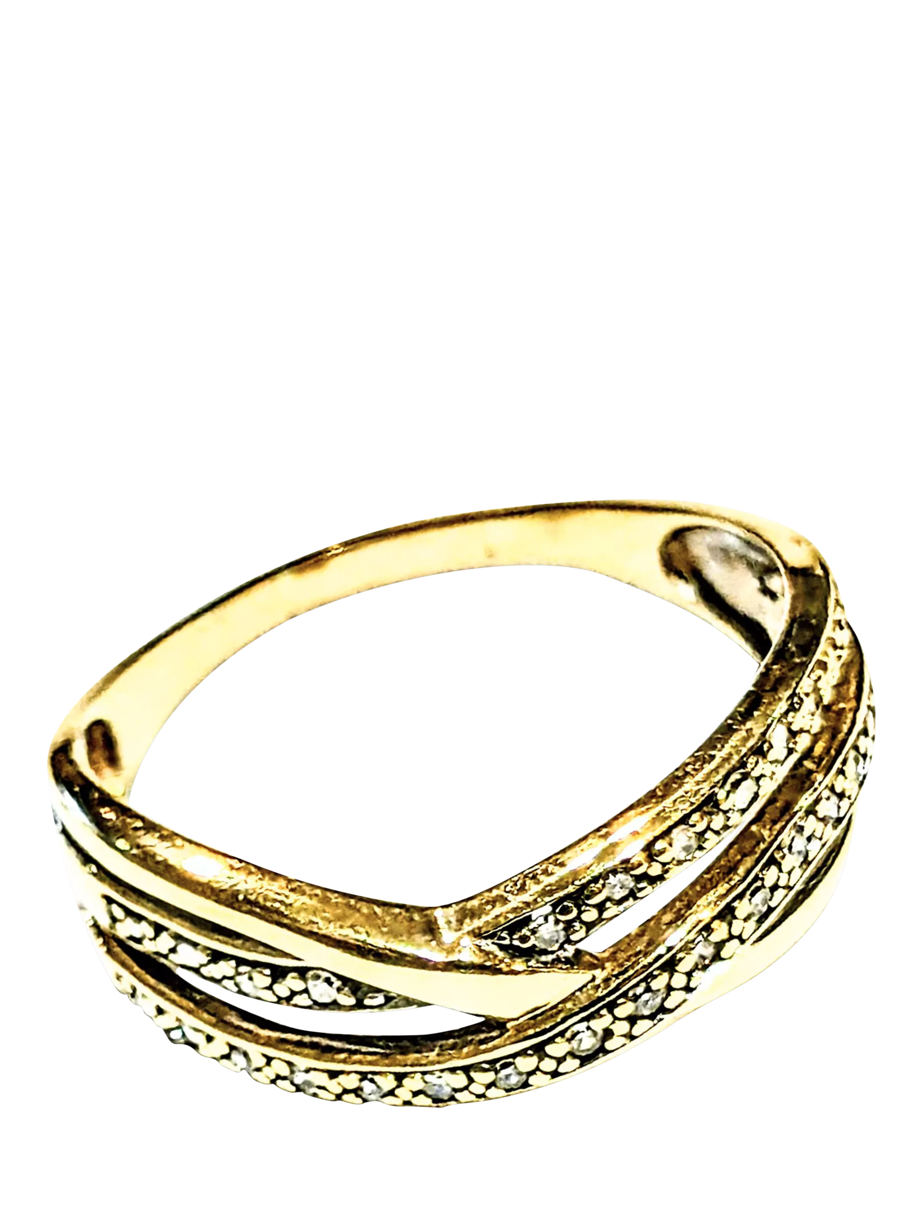 L & T Heirlooms pre-loved gold diamond ring S - British product