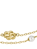 HUGO BOSS layered chain pearl charm bracelet gold, imported from the UK