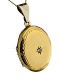L&T Heirlooms locket cubic zirconia 24x42mm (British brand)