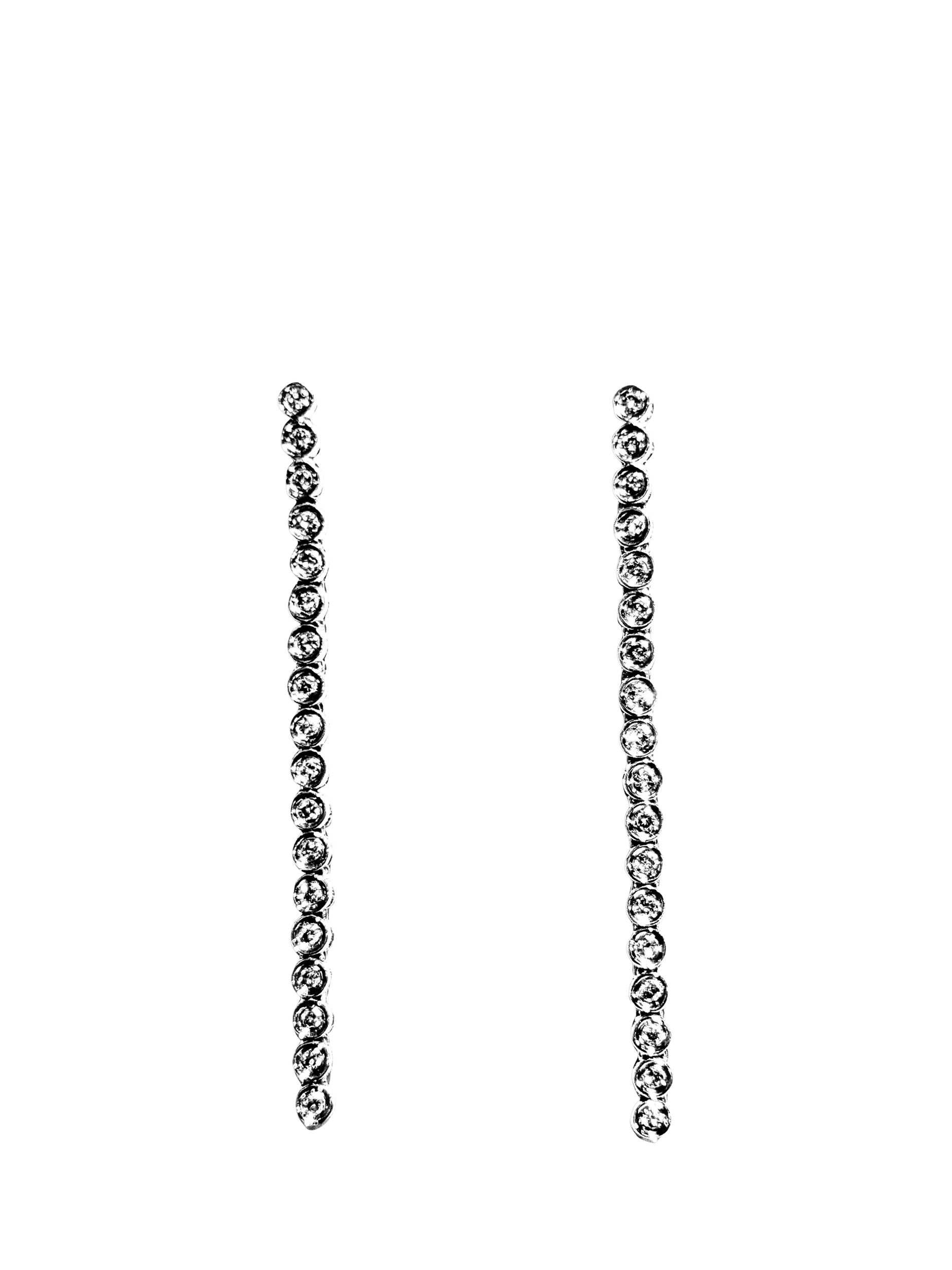 L & T Heirlooms long diamond dropper earrings 0.50ct, UK version