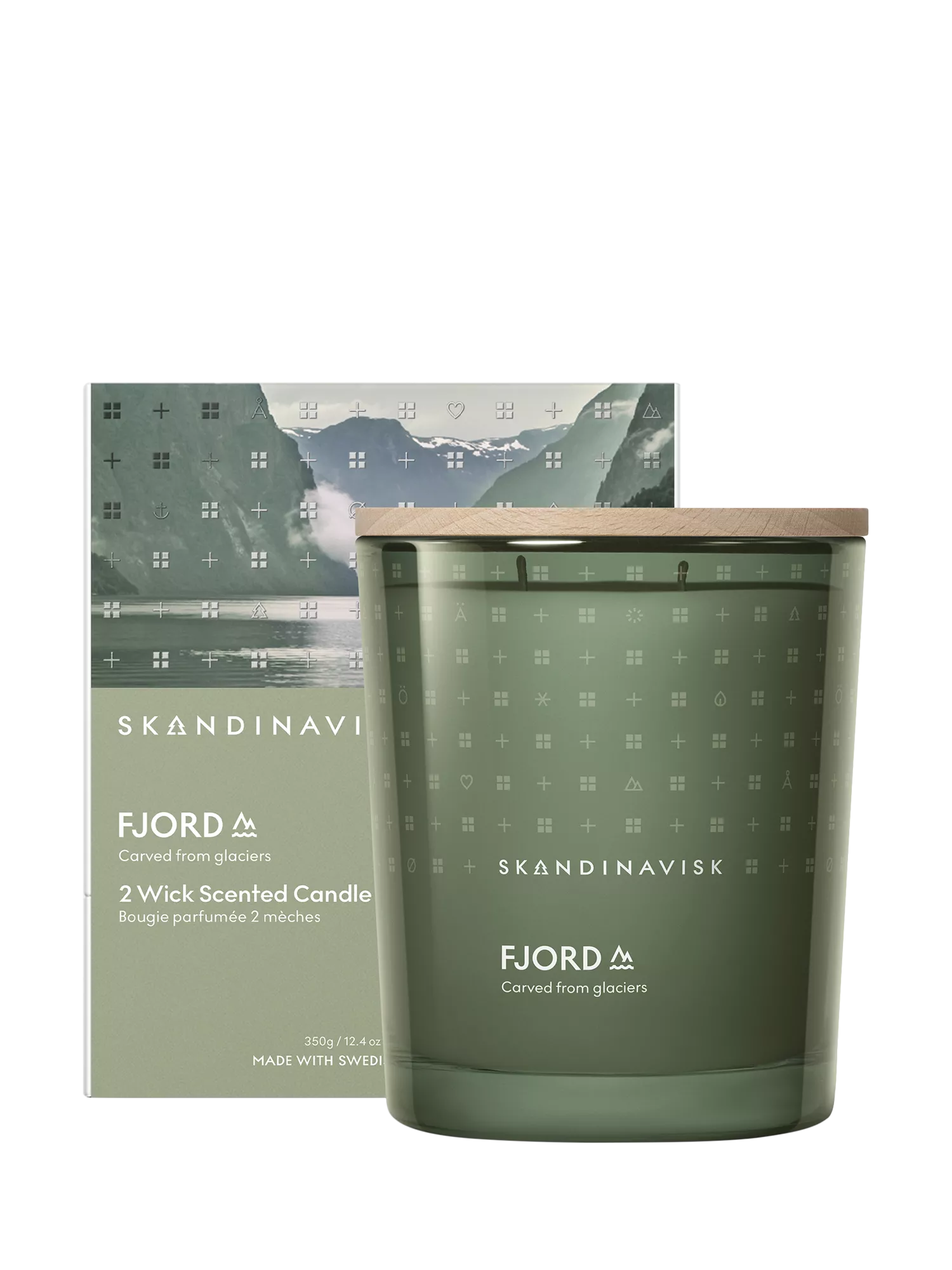 SKANDINAVISK Fjord two-wick scented candle 350g (British brand)