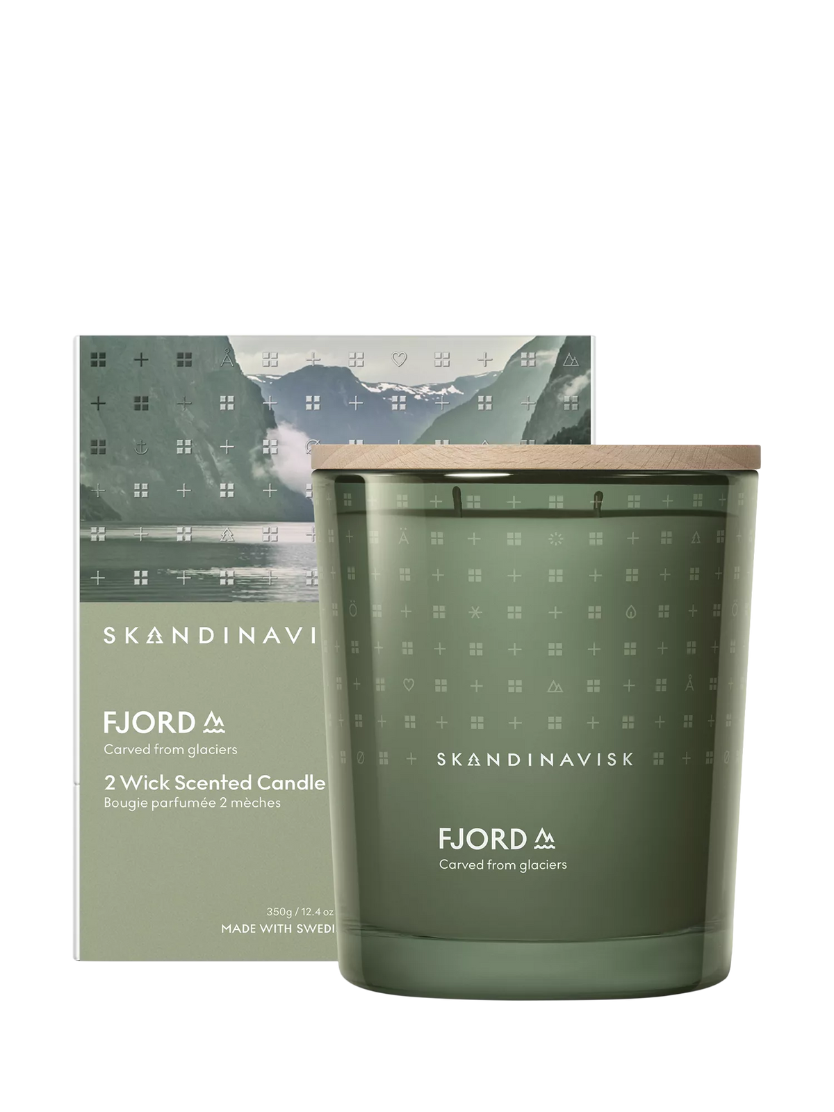 SKANDINAVISK Fjord two-wick scented candle 350g (British brand)